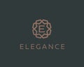 Premium letter E logo icon vector design. Luxury jewelry frame gem edge logotype. Print monogram initials stamp sign