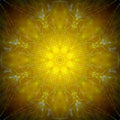 Premium Light Code Mandala Technology Pattern Tile Pavement Yellow Sun