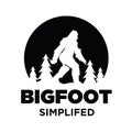 Premium logo of big foot yeti vector icon illustration design