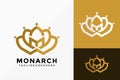 Premium Luxury M Crown Logo Vector Design. Brand Identity emblem, designs concept, logos, logotype element for template Royalty Free Stock Photo