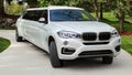 Brand new Premium luxury VIP BMW european limousine for exclusive clients, actors, models, Hollywood actress luxurious car Royalty Free Stock Photo
