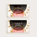 Premium marble style business card