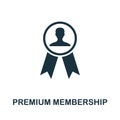 Premium Membership icon. Simple element from loyalty program collection. Filled Premium Membership icon for templates, Royalty Free Stock Photo