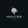 Premium metallic cheetah head logo badge template. elegant brand identity