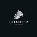 Premium metallic cheetah head logo badge template. elegant brand identity