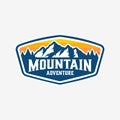 Mountain Adventure Logo Vector Badge Emblem Design Template Set Isolated Royalty Free Stock Photo