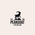 Premium mountain goat vector logo design