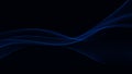 Premium neon dark background with exquisite blue abstract smoky wave. Wallpaper for poster, banner, website, flyer