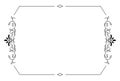 Premium ornament frame festive pattern floral graphic design element Royalty Free Stock Photo