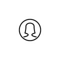 Premium people icon or logo in line style.