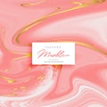 Premium pink marble texture background with golden shades
