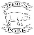 Premium pork label
