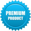 Premium product seal stamp blue Royalty Free Stock Photo