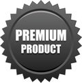 Premium product seal stamp red