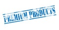 Premium products blue stamp