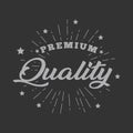 Premium quality badge.hand drawn illustration