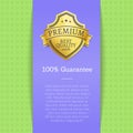 Premium Quality Best Golden Label 100 Guarantee Royalty Free Stock Photo