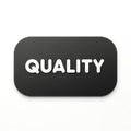 Premium quality button with embossed white text Royalty Free Stock Photo