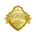 100 Premium Quality Choice Golden Label Isolated Royalty Free Stock Photo