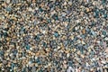 Premium Quality colorful quartz aquarium substrate. Multicolor decorative gravel background. Garden pond gravel backdrop. Royalty Free Stock Photo