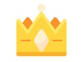 Premium quality crown single isolated icon with flat style