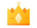 Premium quality crown single isolated icon with smooth style