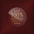 Premium quality glass label