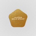 Premium quality golden label .Gold sign. Shiny, luxury badge. Best choice, price. Royalty Free Stock Photo