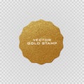 Premium quality golden label .Gold sign. Shiny, luxury badge. Best choice, price. Royalty Free Stock Photo