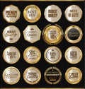 Premium quality golden labels