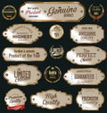 Premium quality golden labels