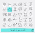 Premium quality kitchen and restaurant icons.