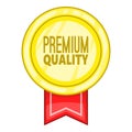 Premium quality label icon, cartoon style Royalty Free Stock Photo