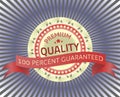 Premium Quality Label with origami Royalty Free Stock Photo