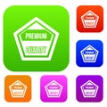 Premium quality label set collection Royalty Free Stock Photo