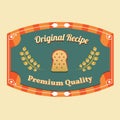 Premium quality label. Vector illustration decorative design Royalty Free Stock Photo