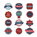 Premium Quality Labels. Design elements with retro vintage design Royalty Free Stock Photo