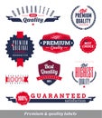 Premium & quality labels and emblems