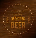 Premium quality lager beer