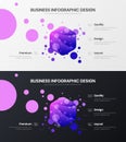 4 option hexahedron analytics vector illustration template set. Business data design layout. Statistics infographic bundle. Royalty Free Stock Photo