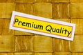 Premium quality product service label best guarantee choice icon certificate