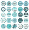 Premium, quality retro vintage labels collection