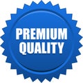 Premium quality seal stamp blue Royalty Free Stock Photo