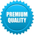 Premium quality seal stamp blue Royalty Free Stock Photo