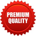 Premium quality seal stamp red Royalty Free Stock Photo