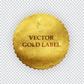 Premium Quality Shiny Golden Label Luxury Badge Sign Royalty Free Stock Photo