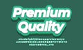 Premium Quality text  3d green marketing Royalty Free Stock Photo