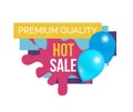 Premium Quality Total Sale Hot Price Promo Sticker Royalty Free Stock Photo