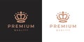 Premium quality vintage crown logo