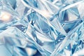 Abstract Geometric Blue and White Crystal Background Royalty Free Stock Photo